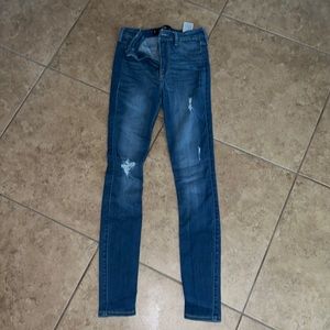 medium wash ripped jeans